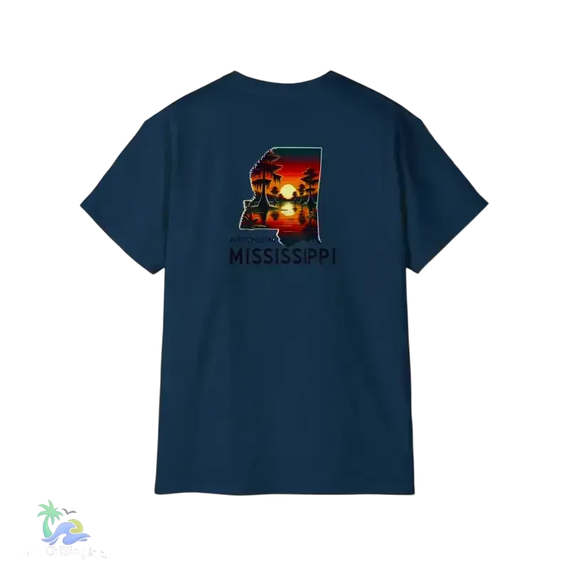 Mississippi Graphic Tee | Soft Breathable Cotton Shirt – Casual Summer Style - Just Chilling Inc.