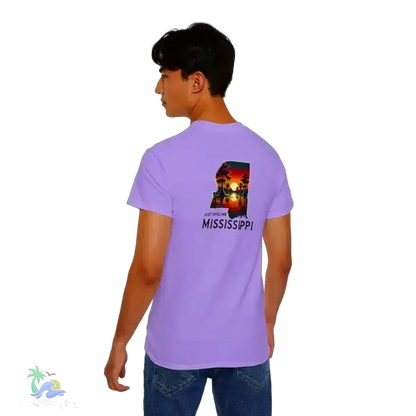 Relaxed Mississippi Graphic Tee Casual Summer T-Shirt Vacation Outfit Gift for Him/Her Ideal for Beach Days - T-Shirt