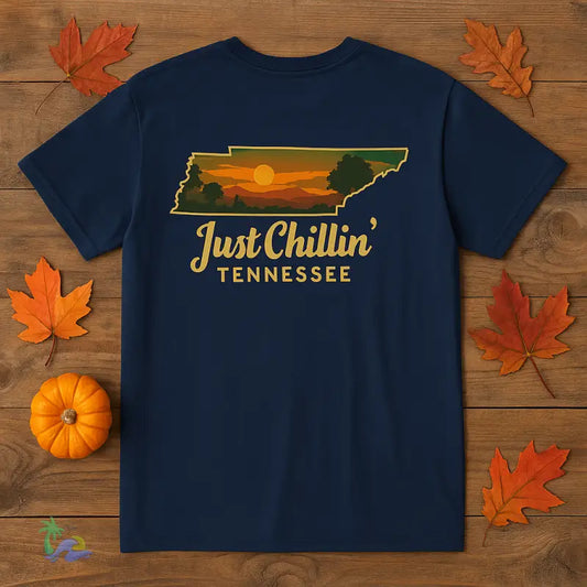 Just Chillin’ Tennessee Tee – Unisex Heavy Cotton State Vibes Shirt | Nature Lover Gift T Shirt