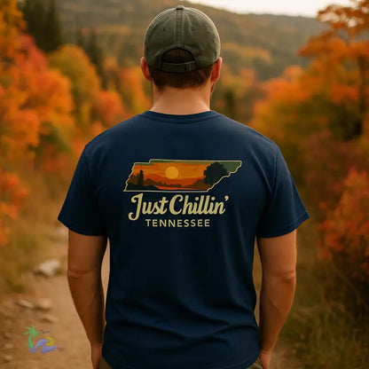 Just Chillin’ Tennessee Tee – Unisex Heavy Cotton State Vibes Shirt | Nature Lover Gift T Shirt