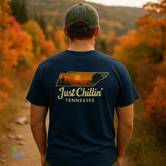 Just Chillin’ Tennessee Tee – Unisex Heavy Cotton State Vibes Shirt | Nature Lover Gift T Shirt