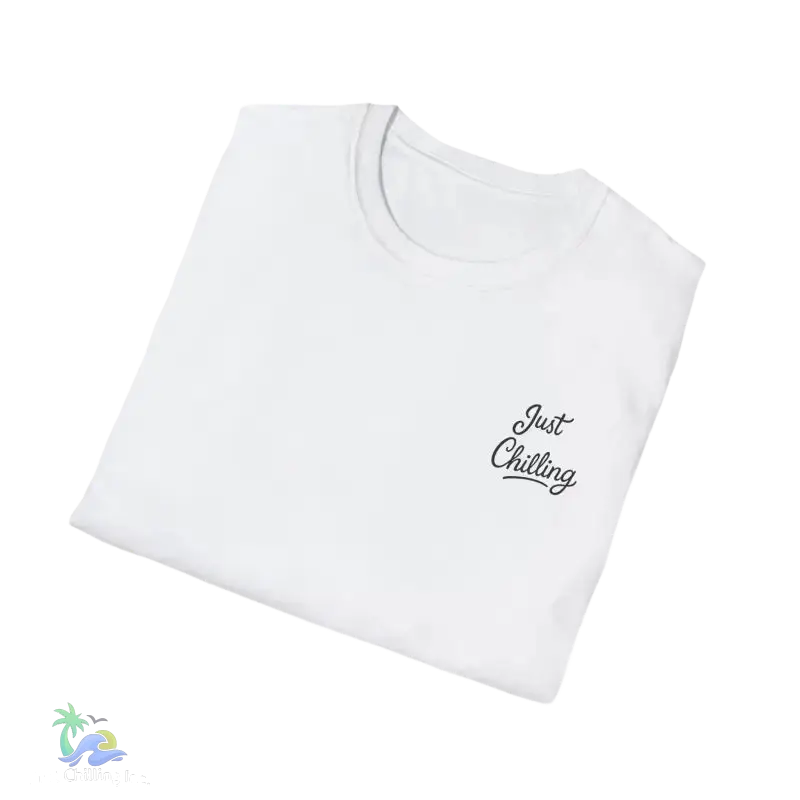 Folded white t-shirt.