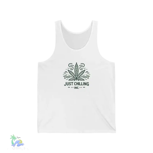 Just Chilling Inc. Stoner Vibe Unisex Jersey Tank - Relaxed and Comfortable Tank Top for Laid-Back Style - Just Chilling Inc. - 