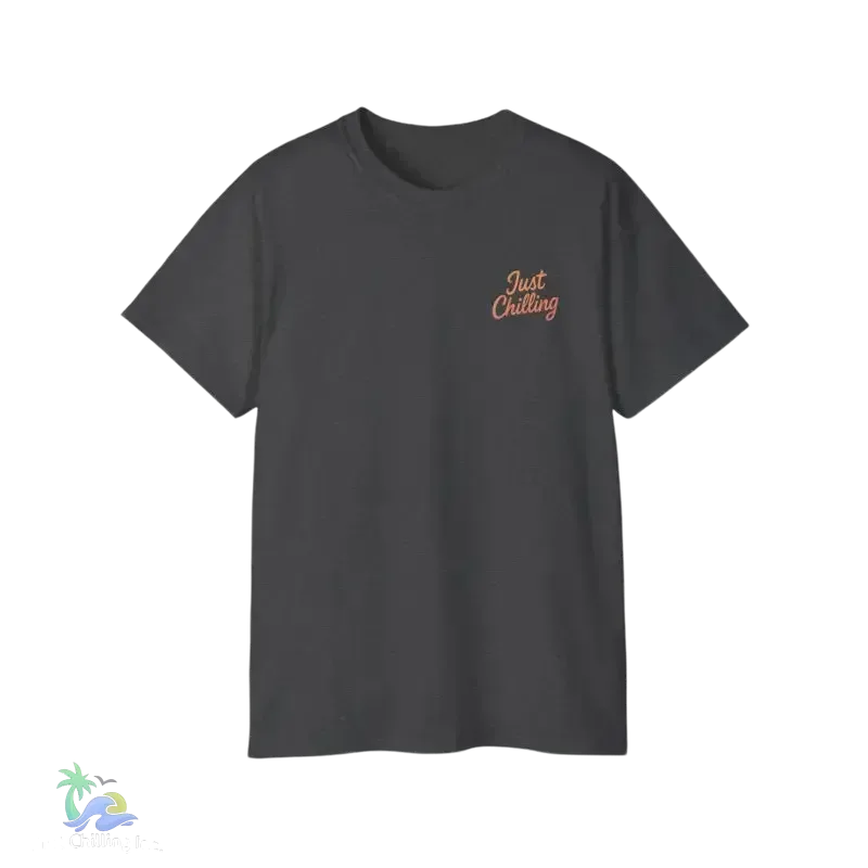 Kids Heavy Cotton Tee – Fun Summer Shirt With Palm Tree Graphic Design - Just Chilling Inc.