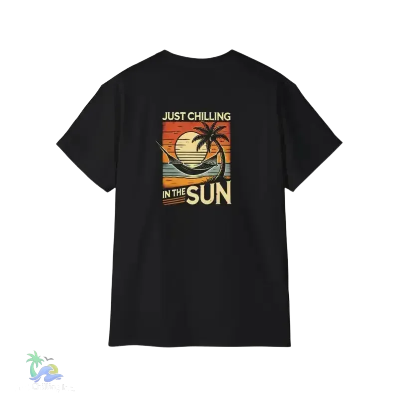 Kids Heavy Cotton Tee – Fun Summer Shirt With Palm Tree Graphic Design - Just Chilling Inc.