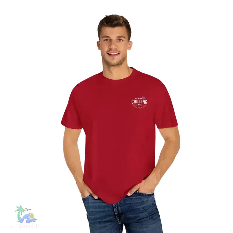 Garment Dyed T-Shirt – Unisex Cotton Tee With Unique Color Texture & Relaxed Fit - Just Chilling Inc.