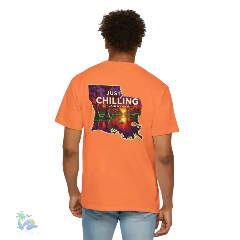 Garment Dyed T-Shirt – Unisex Cotton Tee With Unique Color Texture & Relaxed Fit - Just Chilling Inc.