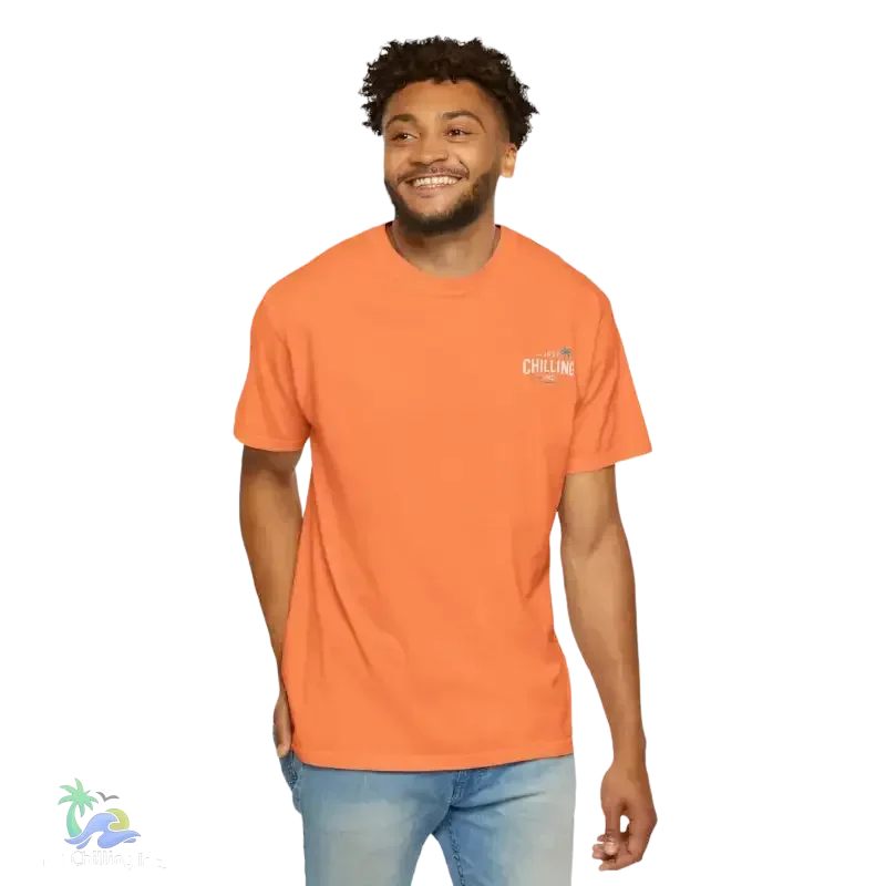 Garment Dyed T-Shirt – Unisex Cotton Tee With Unique Color Texture & Relaxed Fit - Just Chilling Inc.