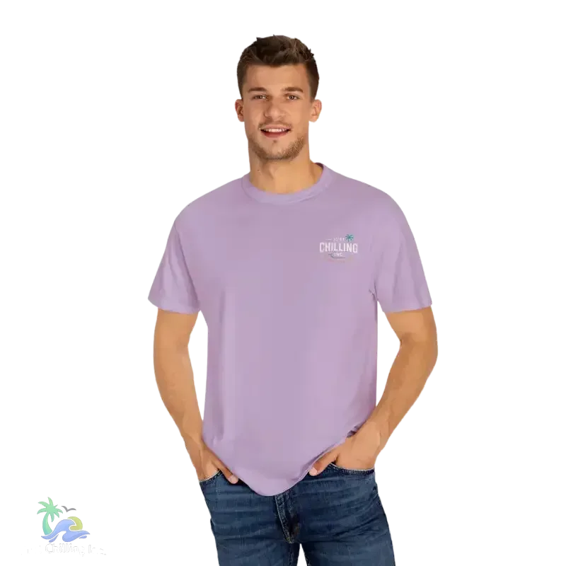 Garment Dyed T-Shirt – Unisex Cotton Tee With Unique Color Texture & Relaxed Fit - Just Chilling Inc.