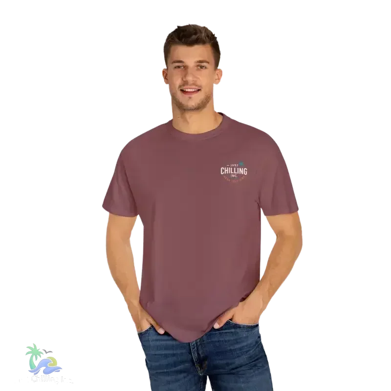 Garment Dyed T-Shirt – Unisex Cotton Tee With Unique Color Texture & Relaxed Fit - Just Chilling Inc.