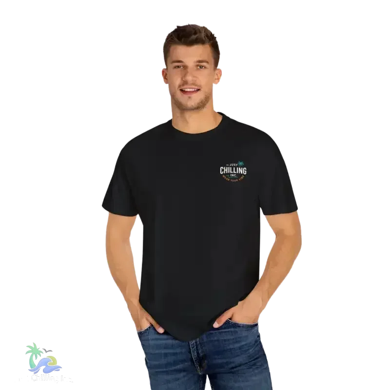 Garment Dyed T-Shirt – Unisex Cotton Tee With Unique Color Texture & Relaxed Fit - Just Chilling Inc.