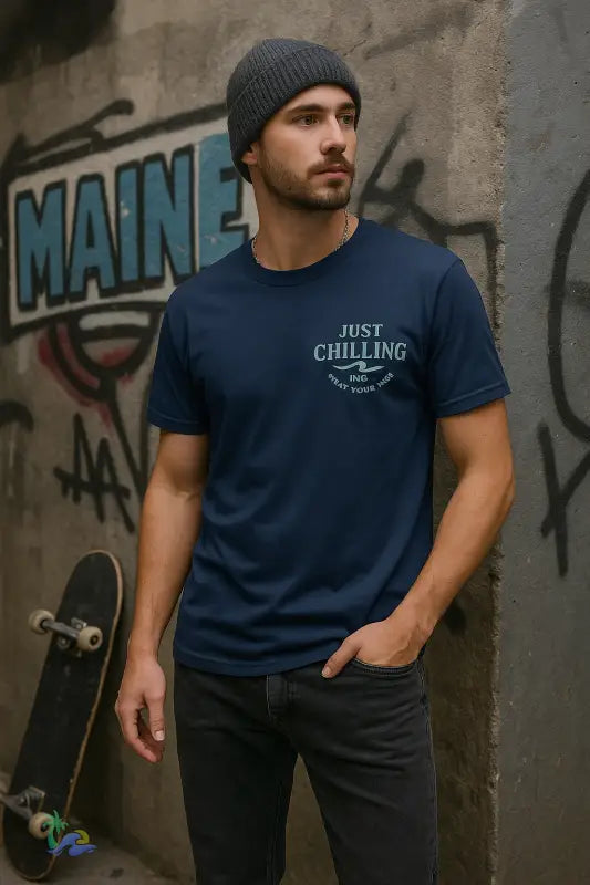 🌲 Just Chilling Scenic Tee – Coastal Escape Edition (Maine State Reppin’) - T-Shirt
