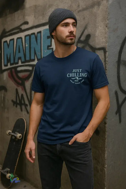 🌲 Just Chilling Scenic Tee – Coastal Escape Edition (Maine State Reppin’) - T-Shirt