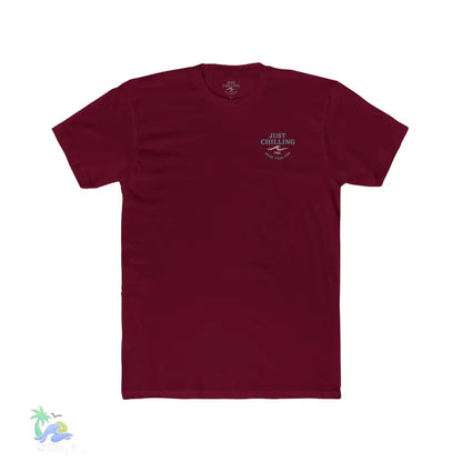Just Chilling Scenic Tee – Coastal Escape Edition - Solid Cardinal Red / S - T-Shirt