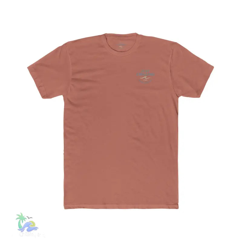 Just Chilling Scenic Tee – Coastal Escape Edition - Solid Desert Pink / S - T-Shirt