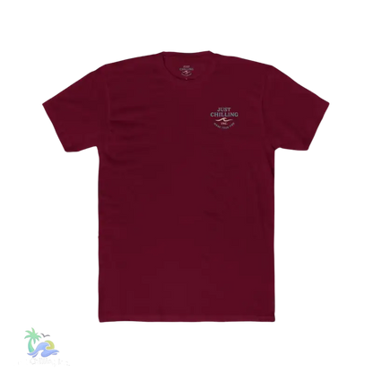 Just Chilling Scenic Tee – Coastal Escape- Maine Edition - Solid Cardinal Red / S - T-Shirt