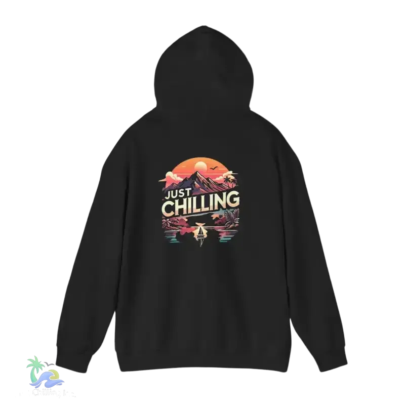 Unisex Hooded Sweatshirt – Heavy Blend Hoodie With Adjustable Drawstring Hood & Kangaroo Pocket - Just Chilling Inc.