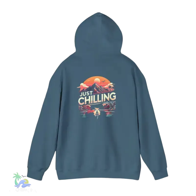 Unisex Hooded Sweatshirt – Heavy Blend Hoodie With Adjustable Drawstring Hood & Kangaroo Pocket - Just Chilling Inc.