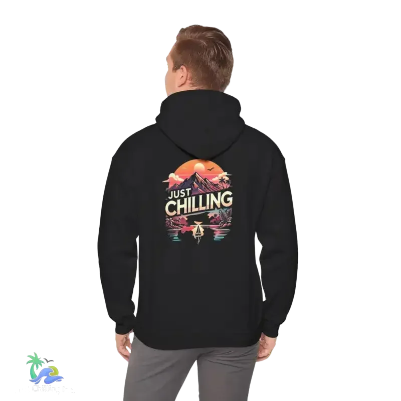 Unisex Hooded Sweatshirt – Heavy Blend Hoodie With Adjustable Drawstring Hood & Kangaroo Pocket - Just Chilling Inc.