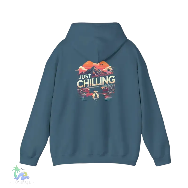 Unisex Hooded Sweatshirt – Heavy Blend Hoodie With Adjustable Drawstring Hood & Kangaroo Pocket - Just Chilling Inc.