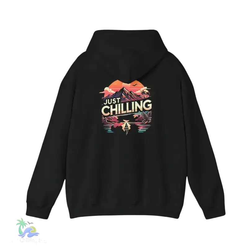 Unisex Hooded Sweatshirt – Heavy Blend Hoodie With Adjustable Drawstring Hood & Kangaroo Pocket - Just Chilling Inc.
