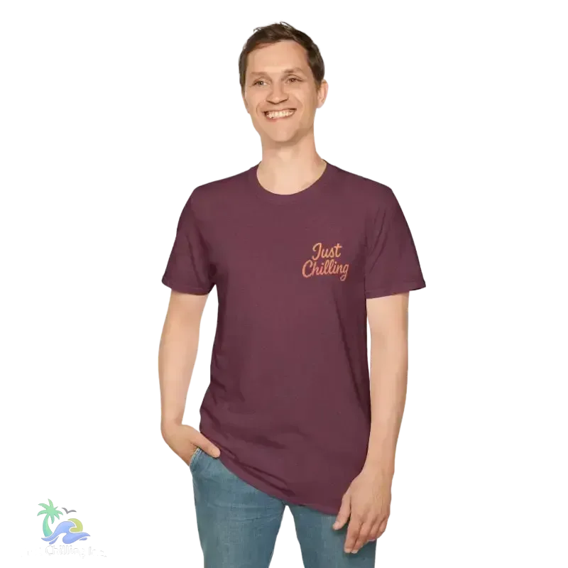 Just Chilling Washington State Tee – Scenic Mountain Back Print Unisex Comfort Shirt - Just Chilling Inc.