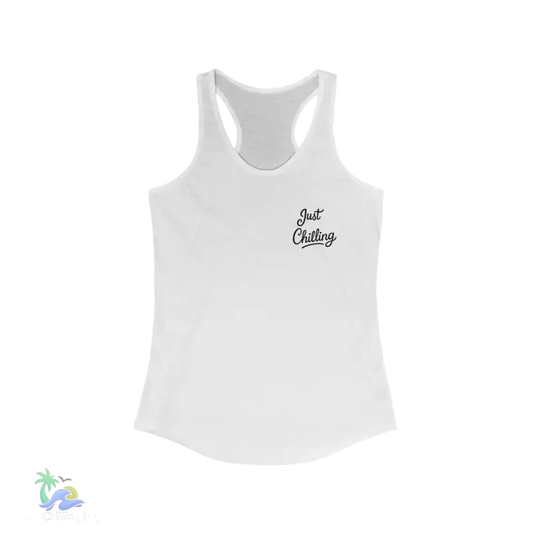 White racerback tank top.