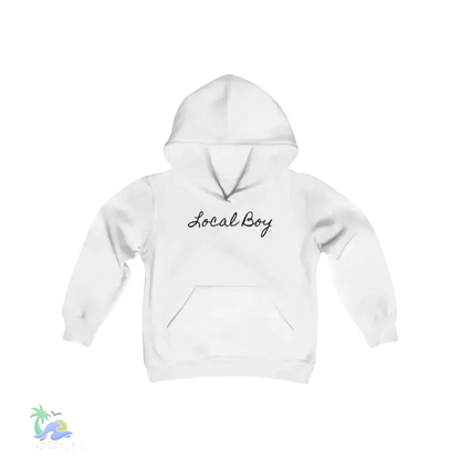 kids Heavy Blend Hooded Sweatshirt - Local boy - we do things different around here Boy hoodie- We do things different around here - Just Chilling Inc. - 