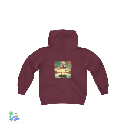 kids Heavy Blend Hooded Sweatshirt - Local boy - we do things different around here Boy hoodie- We do things different around here - Just Chilling Inc. - 