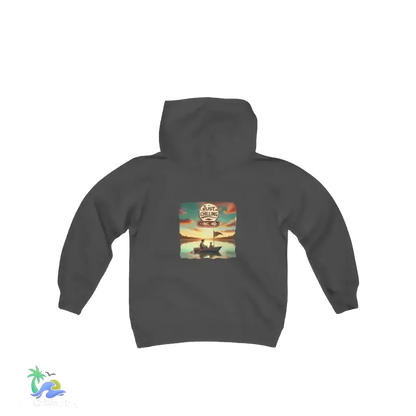 kids Heavy Blend Hooded Sweatshirt - Local boy - we do things different around here Boy hoodie- We do things different around here - Just Chilling Inc. - 