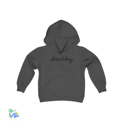 kids Heavy Blend Hooded Sweatshirt - Local boy - we do things different around here Boy hoodie- We do things different around here - Just Chilling Inc. - 