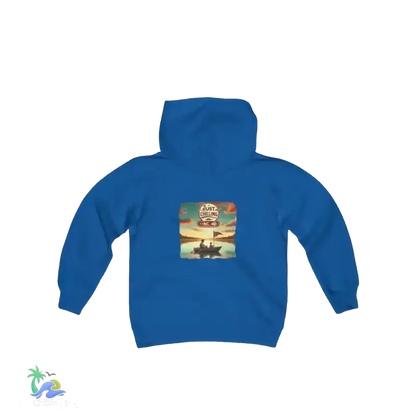 kids Heavy Blend Hooded Sweatshirt - Local boy - we do things different around here Boy hoodie- We do things different around here - Just Chilling Inc. - 