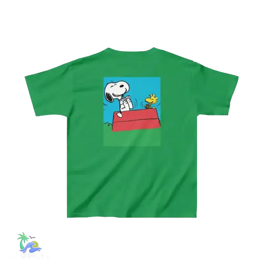 Kids Heavy Cotton™ Tee Snoopy and Woodstock t-shirt - Just Chilling Inc. - 