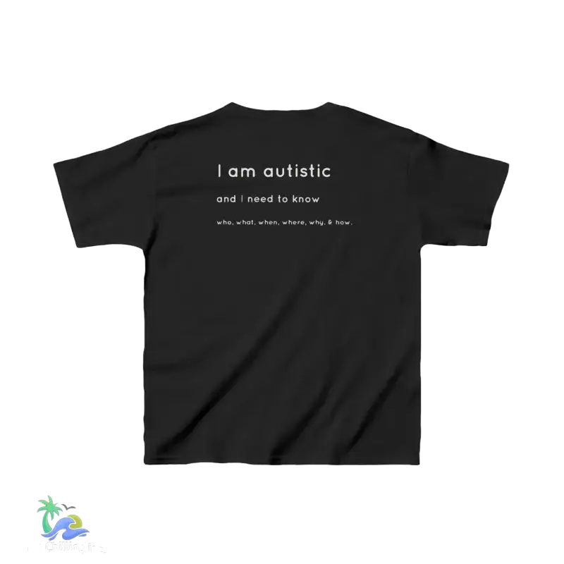 Kids Tee I’m Autistic Unisex Shirt - Black / XS - Kids clothes