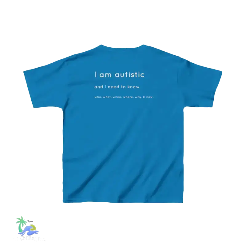 Kids Tee I’m Autistic Unisex Shirt - Sapphire / XS - Kids clothes