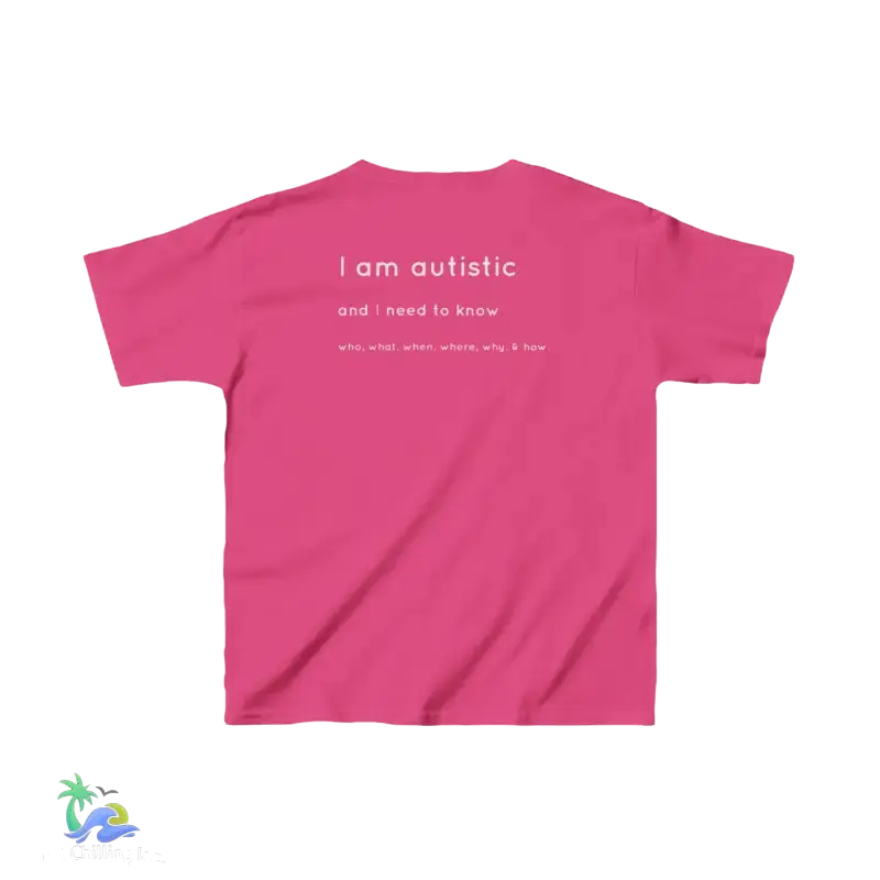 Kids Tee I’m Autistic Unisex Shirt - Heliconia / XS - Kids clothes