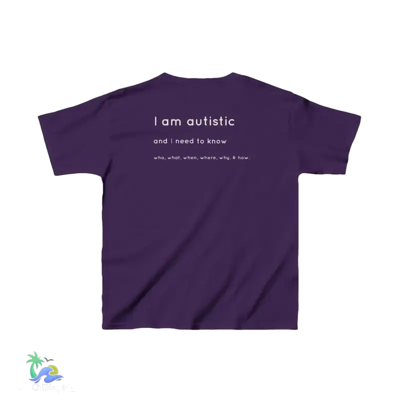 Kids Tee I’m Autistic Unisex Shirt - Purple / XS - Kids clothes