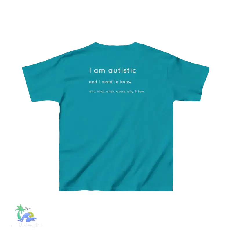 Kids Tee I’m Autistic Unisex Shirt - Tropical Blue / XS - Kids clothes