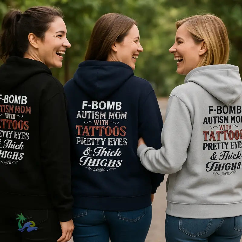 Lightweight Hooded Sweatshirt F Bomb Autism mom - Hoodie