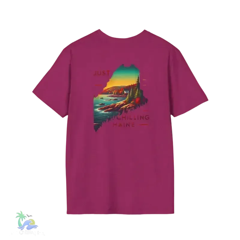 Maine Graphic T-Shirt – Summer Style Tee | Lightweight Cotton, Travel Gift - Just Chilling Inc.