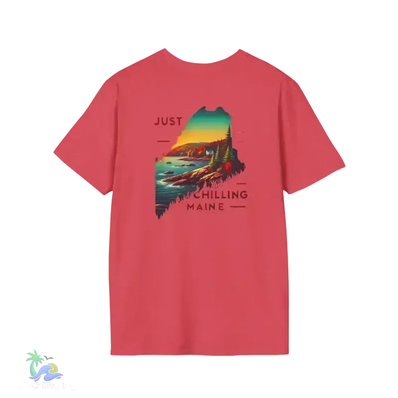Maine Graphic T-Shirt – Summer Style Tee | Lightweight Cotton, Travel Gift - Just Chilling Inc.