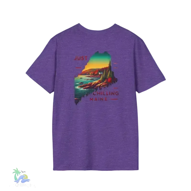 Maine Graphic T-Shirt – Summer Style Tee | Lightweight Cotton, Travel Gift - Just Chilling Inc.