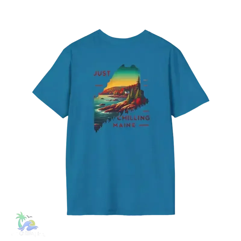 Maine Graphic T-Shirt – Summer Style Tee | Lightweight Cotton, Travel Gift - Just Chilling Inc.