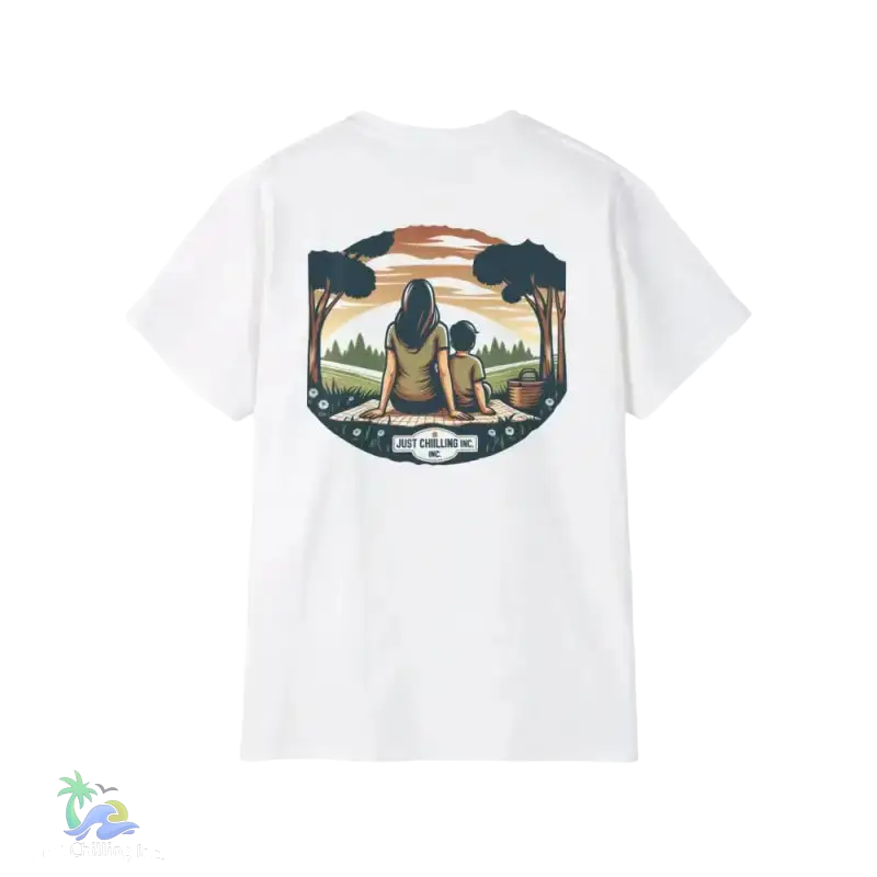 Mom & Son Matching Ultra Cotton Tee – Just Chillin’ Collection - Just Chilling Inc. - 