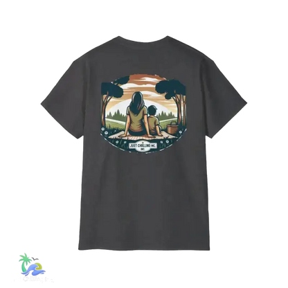 Mom & Son Matching Ultra Cotton Tee – Just Chillin’ Collection - Just Chilling Inc. - 