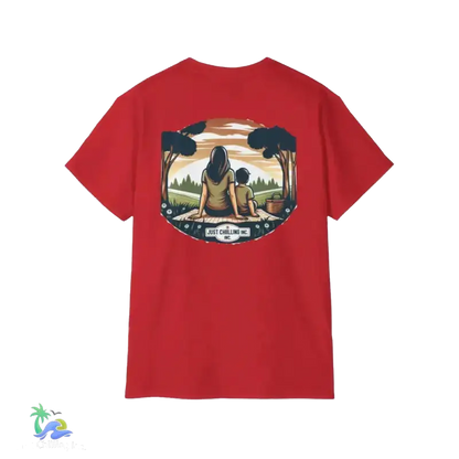Mom & Son Matching Ultra Cotton Tee – Just Chillin’ Collection - Just Chilling Inc. - 