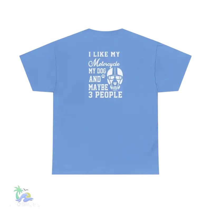 Motorcycle Dog Tee - Men's Graphic Tee With Funny Biker Shirt Design - Just Chilling Inc.