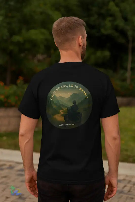 Motorcycle Tshirt- Express Yourself _ Quiet Road-Load Hearts - Black / S - T-Shirt