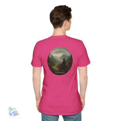 Motorcycle Tshirt- Express Yourself _ Quiet Road-Load Hearts - T-Shirt