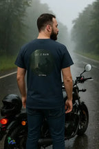 Motorcycle T-Shirt | Graphic Biker Tee With Love Hearts - Casual Cotton Apparel - Just Chilling Inc.